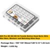 825 Pcs M3 M4 M5 Dia 10.9 Grade Hi Tensile Button Head Bolts Assortment Pack