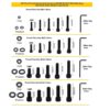 891 Pcs M6 M8 M10 M12 Dia 12.9 Grade Hi Tensile Socket Head Allen Bolts Assortment Pack