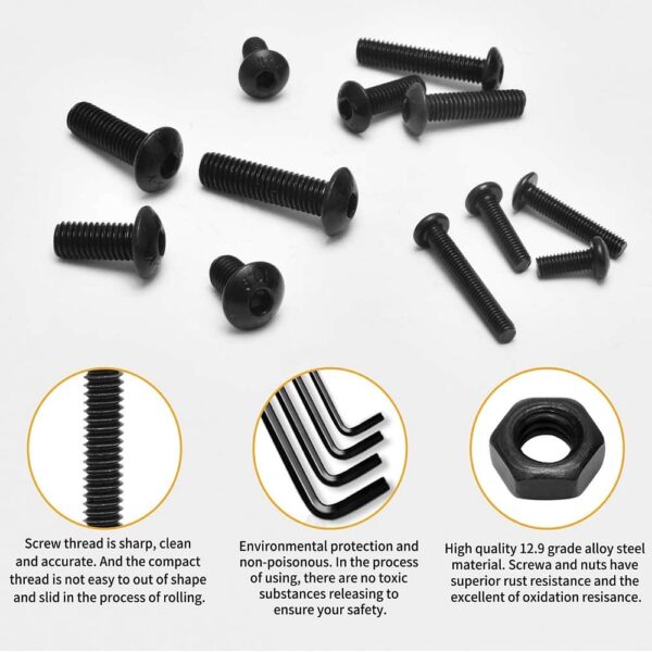 895-Pcs-M6-M8-M10-M12-Dia-10.9-Grade-Hi-Tensile-Button-Head-Bolts-Assortment-Pack-5.jpg 895 Pcs M6 M8 M10 M12 Dia 10.9 Grade Hi Tensile Button Head Bolts Assortment Pack