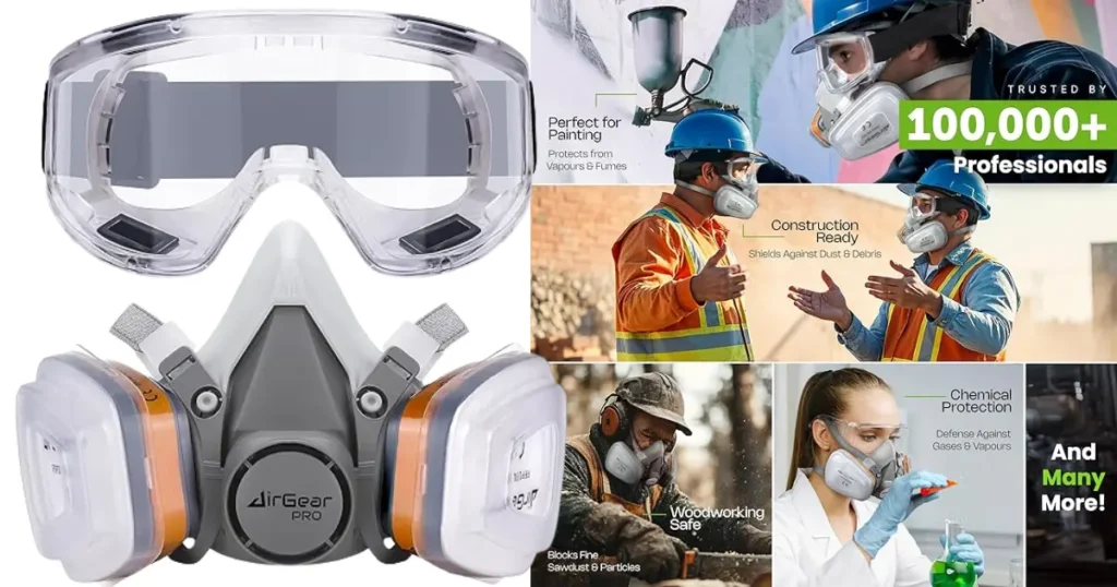 AirGearPro G-500 Reusable Respirator Mask With A1P2 Filters