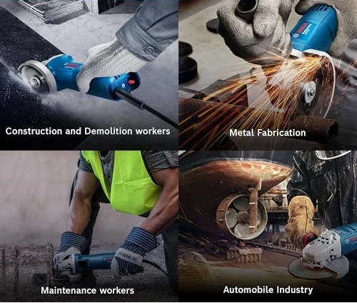 Angle Grinder Used for Metal Grinding, stone cutting & grinding