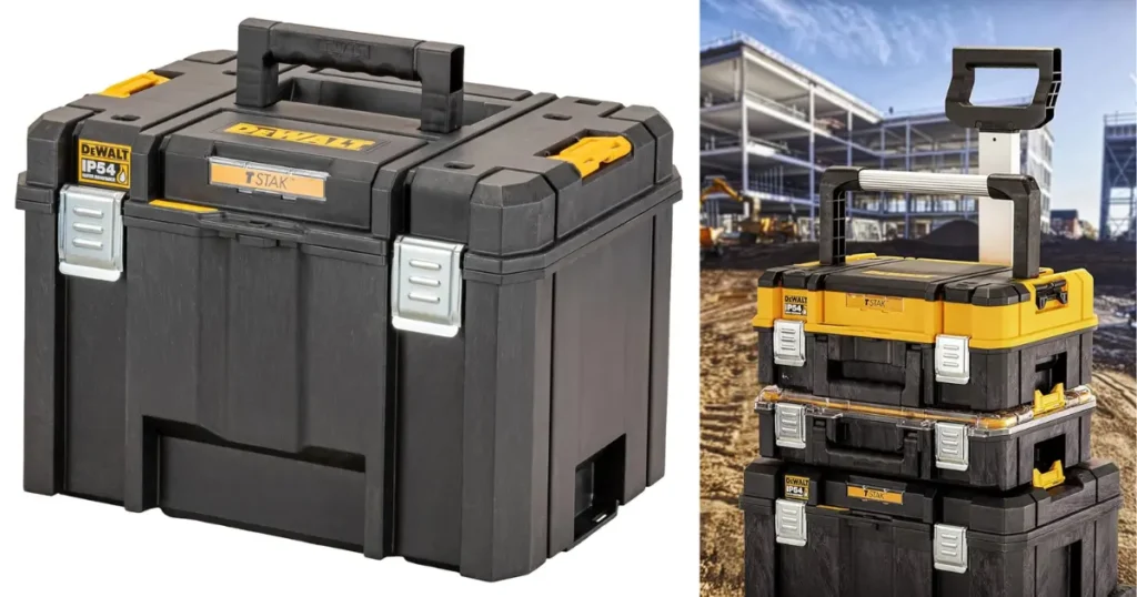 DEWALT DWST83346-1 TSTAK® Heavy-Duty Portable Plastic Deep Box