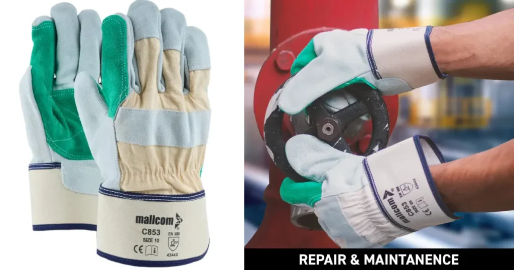Mallcom C853 Leather Safety Gloves For Material Handling