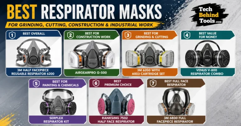 Best Respirator Masks & Dust Masks For Grinding, Cutting, Construction & Industrial Work