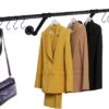 Industrial Wall Mounted Clothing Rack