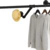 Industrial Wall Mounted Clothing Rack