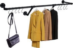 Industrial Wall Mounted Clothing Rack