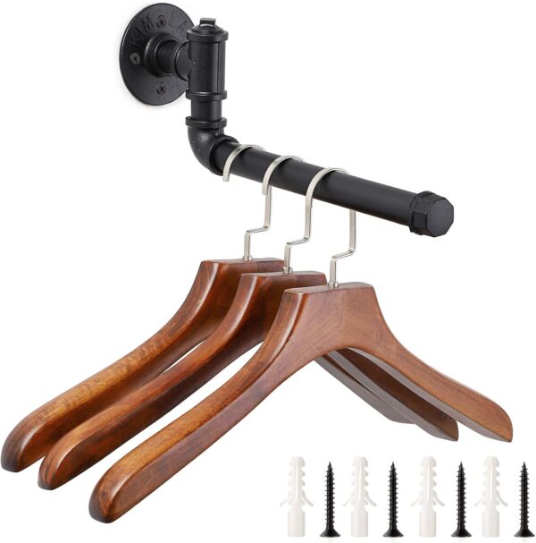 Industrial Wall Mounted Clothing Bar Industrial Wall Mounted Clothing Bar