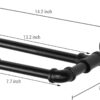 Pipe Craft TWINZ – Industrial Iron Pipe Paper Towel & Cloth Holder | Wall Mounted Dual Kitchen Roll Rack | Heavy-Duty Rustic Hardware | Matte Black Finish
