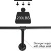Pipe Craft ANGLO – 32-Inch Industrial Wall Mounted Clothing Rack Heavy-Duty GI Pipe Garment Bar for Bedroom, Closet, Laundry & Boutique Display Strong Metal Hanging Rod with Support Brackets Matte Black Finish