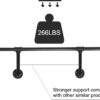 Pipe Craft ANGLO – 48-Inch Industrial Wall Mounted Clothing Rack Heavy-Duty GI Pipe Garment Bar for Bedroom, Closet, Laundry & Boutique Display Strong Metal Hanging Rod with Support Brackets Matte Black Finish