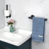 4 Pipe Craft NUTO – Industrial Iron Pipe Toilet Paper Holder | Rustic Wall Mounted Tissue Holder for Bathroom | Heavy-Duty Matte Black Finish