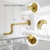 Pipe Craft RAVTO GOLD – Luxury Industrial Wall Mounted L-Shaped GI Pipe Clothing Rack Set of 2