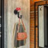 6 Pipe Craft NEXOR – Industrial Valve Wall Hook | Heavy-Duty Iron Pipe U-Shaped Hook with Red Tap Handle for Coats, Bags & Towels | Matte Black Finish