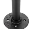 Pipe Craft RAVTO BLACK – Industrial Wall Mounted L-Shaped GI Pipe Clothing Rack Set of 2