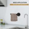 Pipe Craft TRILO – 3-Piece Industrial Bathroom Hardware Set | Towel Ring, Towel Bar & Robe Hook | Heavy-Duty Iron Pipe Fixtures | Matte Black Finish