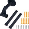 Pipe Craft CANTRO – Industrial Iron Pipe Double-Bar Clothes Rack | Wall Mounted Garment Hanging Rod with Dual Arms | Matte Black Finish