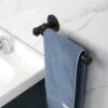 9 Pipe Craft NUTO – Industrial Iron Pipe Toilet Paper Holder | Rustic Wall Mounted Tissue Holder for Bathroom | Heavy-Duty Matte Black Finish