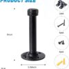 2 Pipe Craft HOLDY – 1/2” Industrial Pipe Shelf Brackets (Set of 2) | Rustic Wall Mounted DIY Floating Shelf Brackets | Heavy-Duty Iron Pipe Design for 6–12 Inch Boards | Matte Black Finish