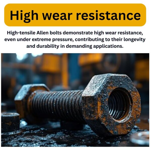 4 Metric M8 High Tensile Alloy Steel Allen Bolt Hex Socket Head Cap Screws Nuts & Washers Assortment Kit with Allen Keys & Storage Box - 217 Pieces