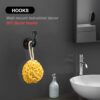 Pipe Craft KALTOR – 1/2” Industrial Style Wall Mounted Towel & Robe Hooks (Set of 4) | Rustic Iron Pipe Hook Kit for Bathroom, Kitchen & Entryway | Heavy-Duty DIY Style | Matte Black Finish